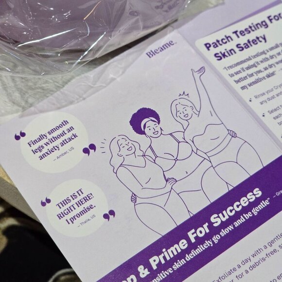 Bleame ✦ Crystal Hair Eraser ✦ NanoCrystalline Painless Body Hair Removal Tool - Picture 10 of 11